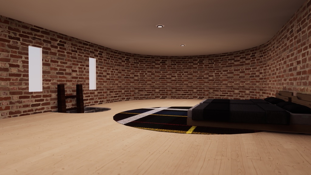 【VRChat想定】Apartment15【ワールドアセット】