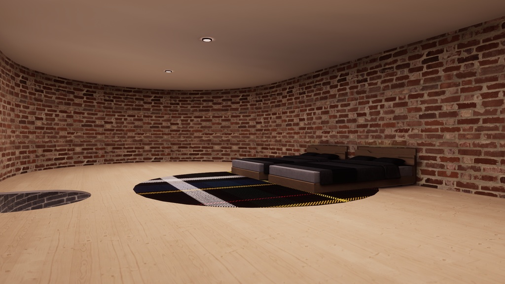 【VRChat想定】Apartment15【ワールドアセット】