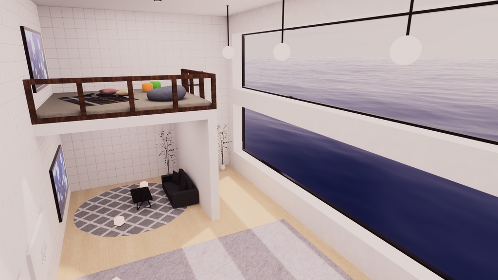 【VRChat想定】Apartment16【ワールドアセット】