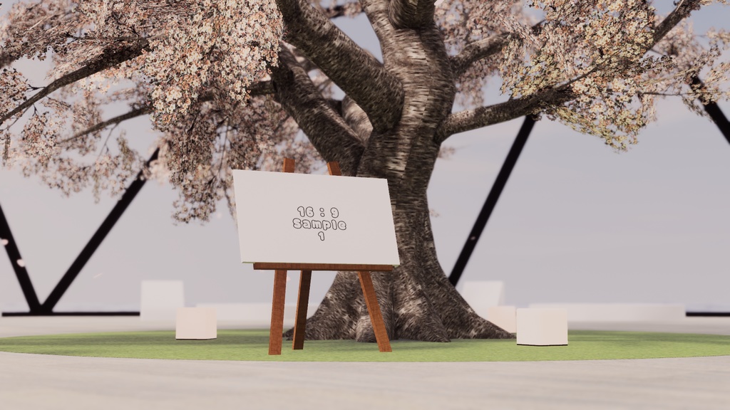 【VRChat想定】exhibition4【ワールドアセット】