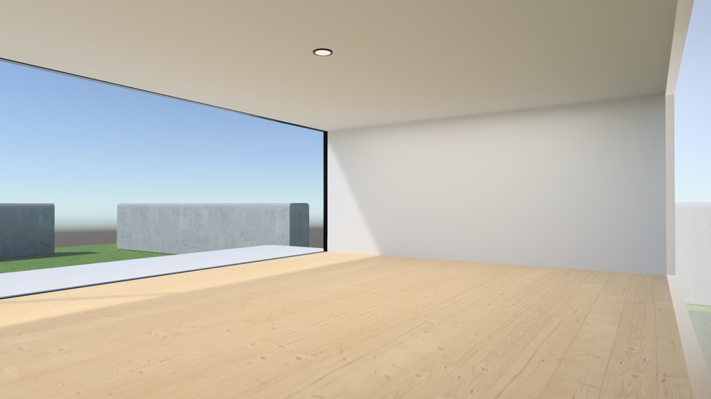 【VRChat想定】屋外ワールド作ってる時空いた空間にポン置きしておくといい感じの建物1(Simple01)【ワールドアセット】