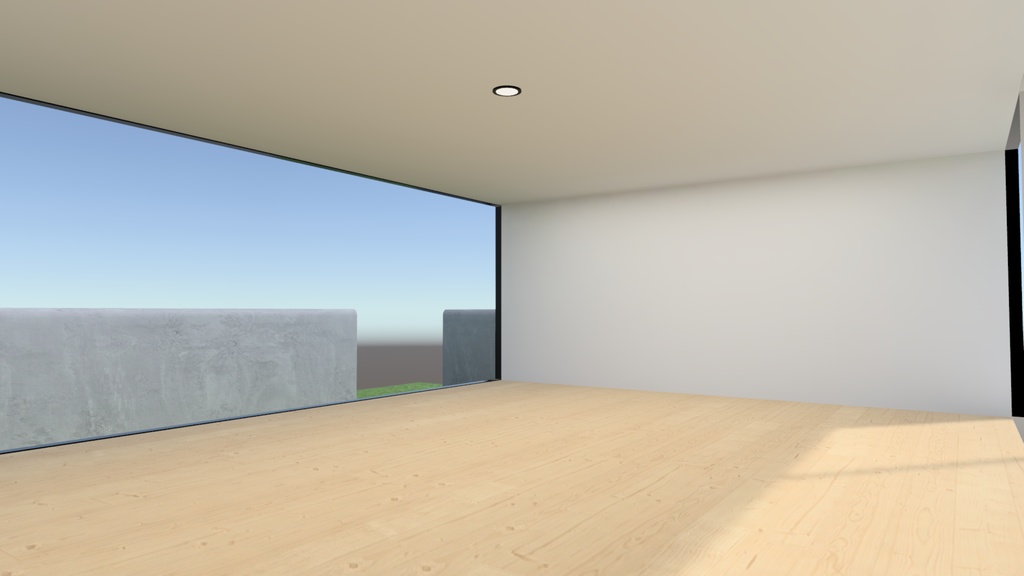 【VRChat想定】屋外ワールド作ってる時空いた空間にポン置きしておくといい感じの建物1(Simple01)【ワールドアセット】