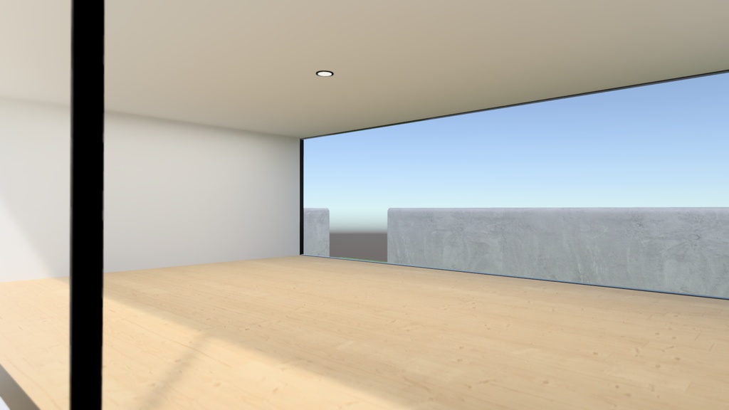 【VRChat想定】屋外ワールド作ってる時空いた空間にポン置きしておくといい感じの建物1(Simple01)【ワールドアセット】