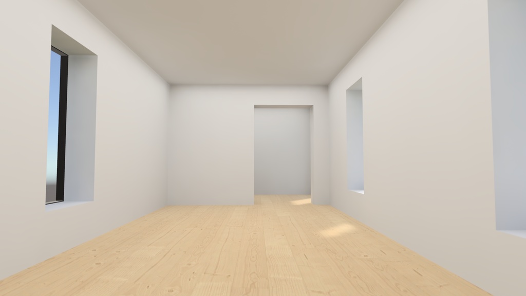 【VRChat想定】屋外ワールド作ってる時空いた空間にポン置きしておくといい感じの建物2(Simple02)【ワールドアセット】