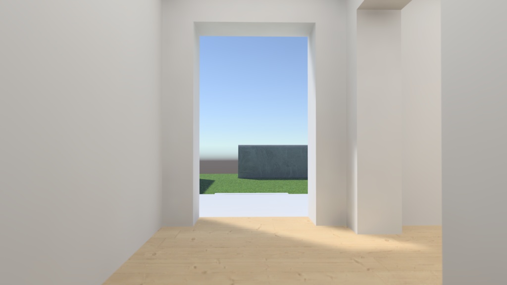 【VRChat想定】屋外ワールド作ってる時空いた空間にポン置きしておくといい感じの建物2(Simple02)【ワールドアセット】