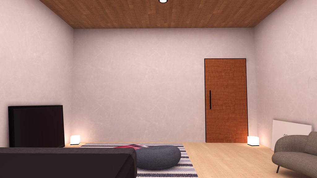 【VRChat想定】Apartment17【ワールドアセット】