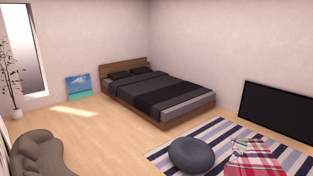 【VRChat想定】Apartment17【ワールドアセット】