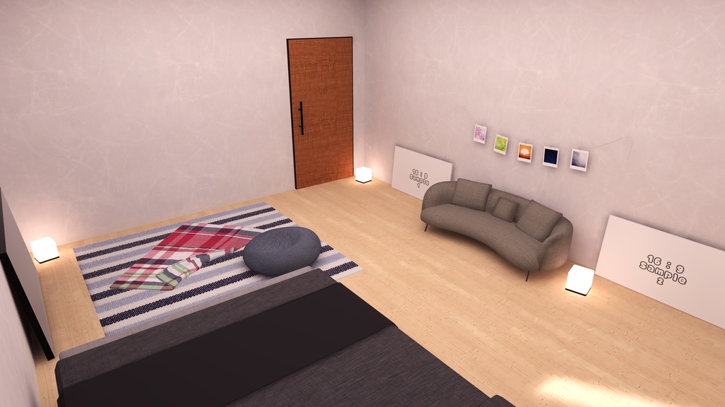 【VRChat想定】Apartment17【ワールドアセット】