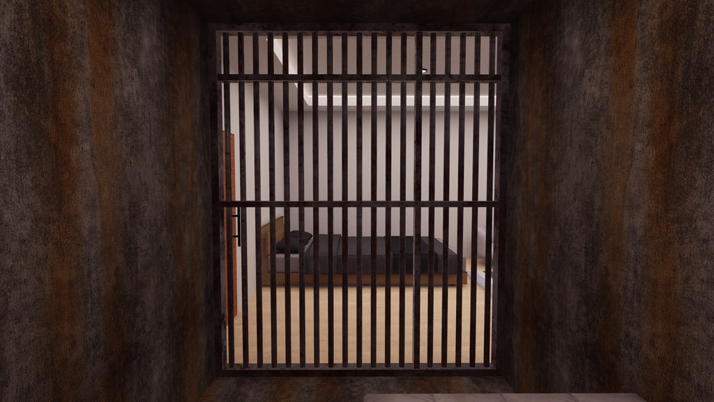 【1/23~1/25までセール中!】【VRChat想定】Just牢屋(牢屋付きワンルーム)【ワールドアセット】