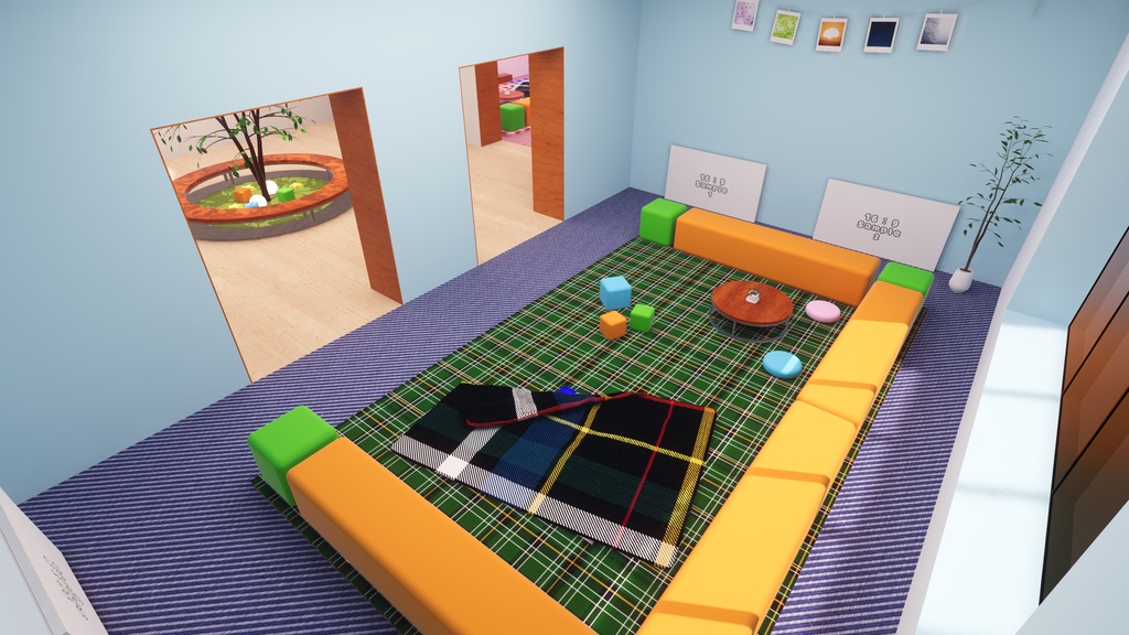 【2/7~2/9までセール中!】【VRChat想定】ボクタチノアソビバ (KidsRoom3) 【ワールドアセット】