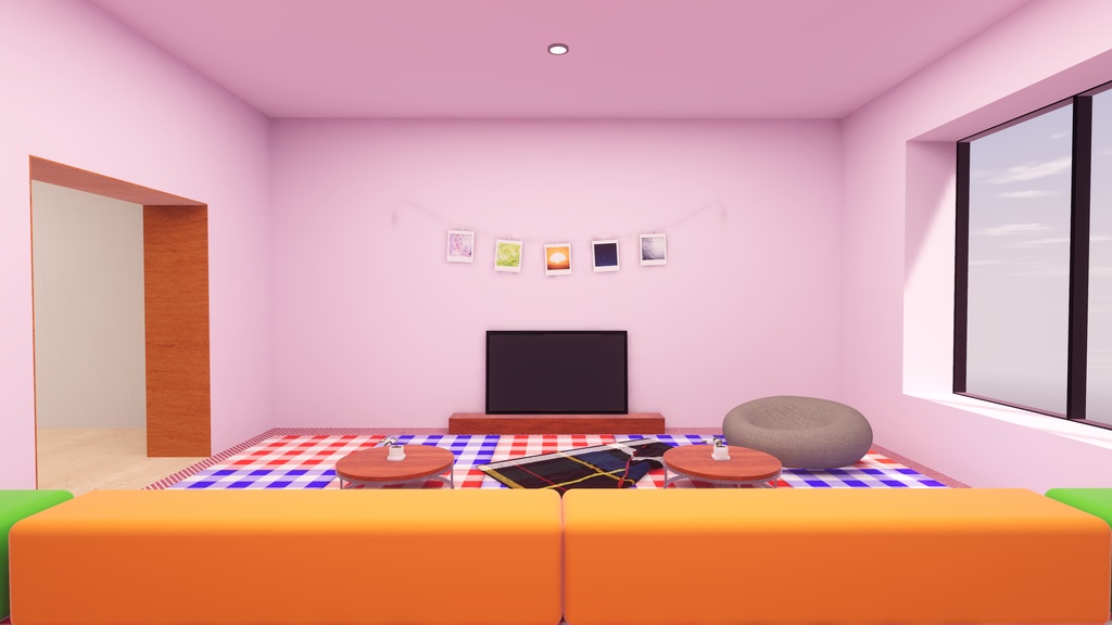【2/7~2/9までセール中!】【VRChat想定】ボクタチノアソビバ (KidsRoom3) 【ワールドアセット】