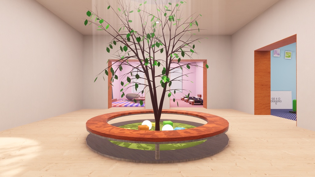 【2/7~2/9までセール中!】【VRChat想定】ボクタチノアソビバ (KidsRoom3) 【ワールドアセット】