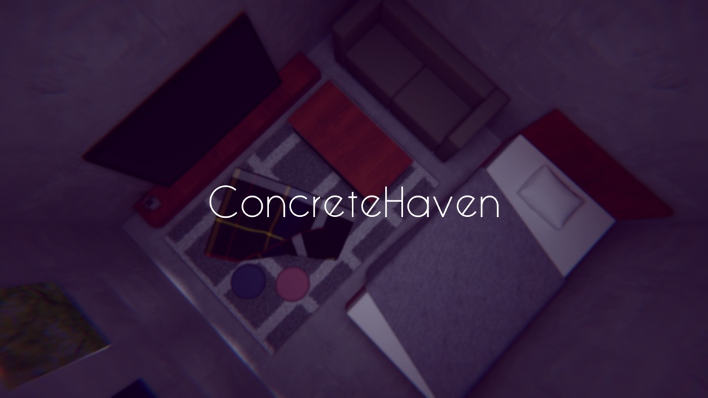 【VRChat想定】ConcreteHaven【ワールドアセット】