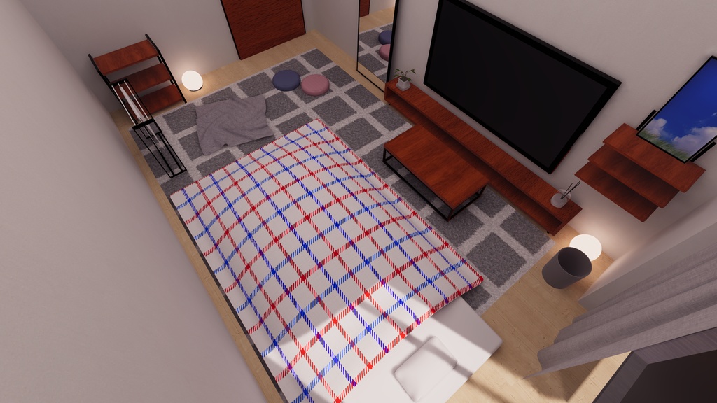 【2/14~2/16まで半額セール中!】【VRChat想定】あのさ。せまいけど、ウチくる?【ワールドアセット】