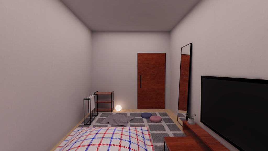 【2/14~2/16まで半額セール中!】【VRChat想定】あのさ。せまいけど、ウチくる?【ワールドアセット】