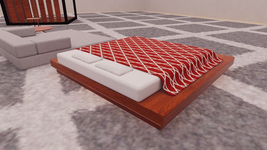 【VRChat想定】無料家具セット vol.1【ワールド小物アセット】