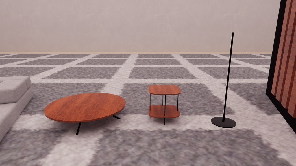 【VRChat想定】無料家具セット vol.1【ワールド小物アセット】