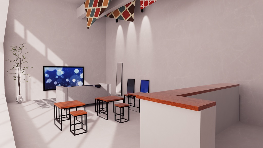 【VRChat想定】ThreeFace【ワールドアセット】