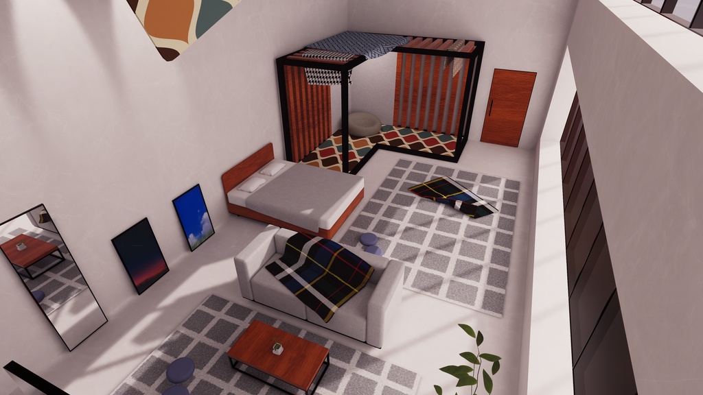 【VRChat想定】ThreeFace【ワールドアセット】