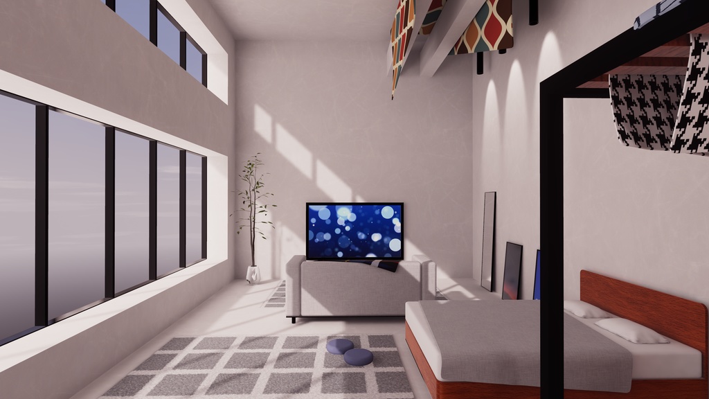 【VRChat想定】ThreeFace【ワールドアセット】