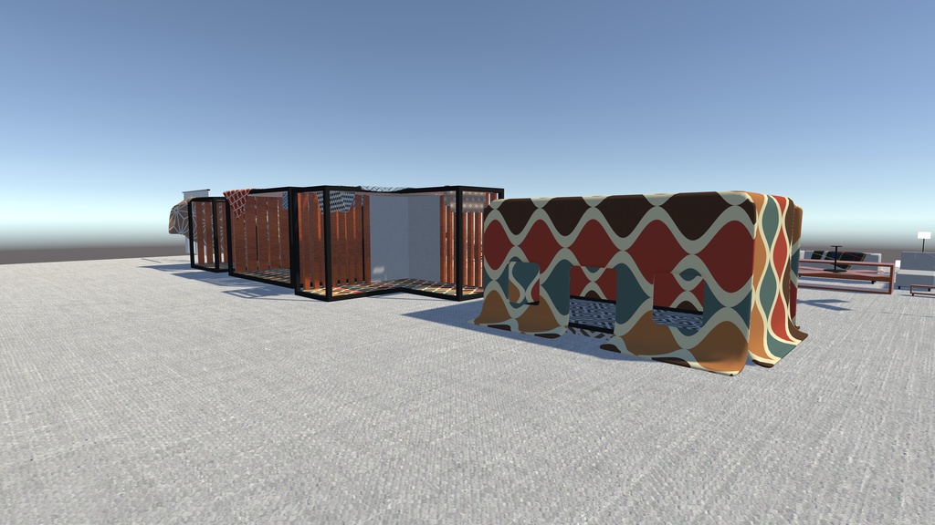 【3/8まで半額セール中!】【VRChat想定】週一ワールドクリエイターが贈る!ワールド向け家具セット vol.1【ワールド小物アセット】