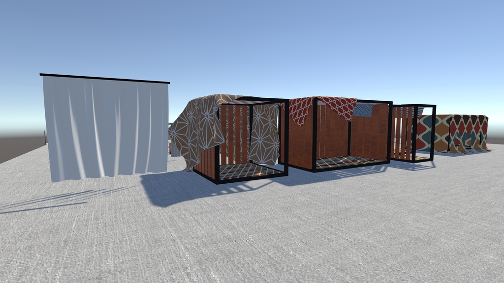 【3/8まで半額セール中!】【VRChat想定】週一ワールドクリエイターが贈る!ワールド向け家具セット vol.1【ワールド小物アセット】