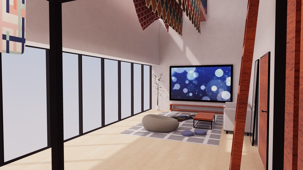 【3/20~3/22まで半額セール中!】【VRChat想定】ひかりをあびて【ワールドアセット】