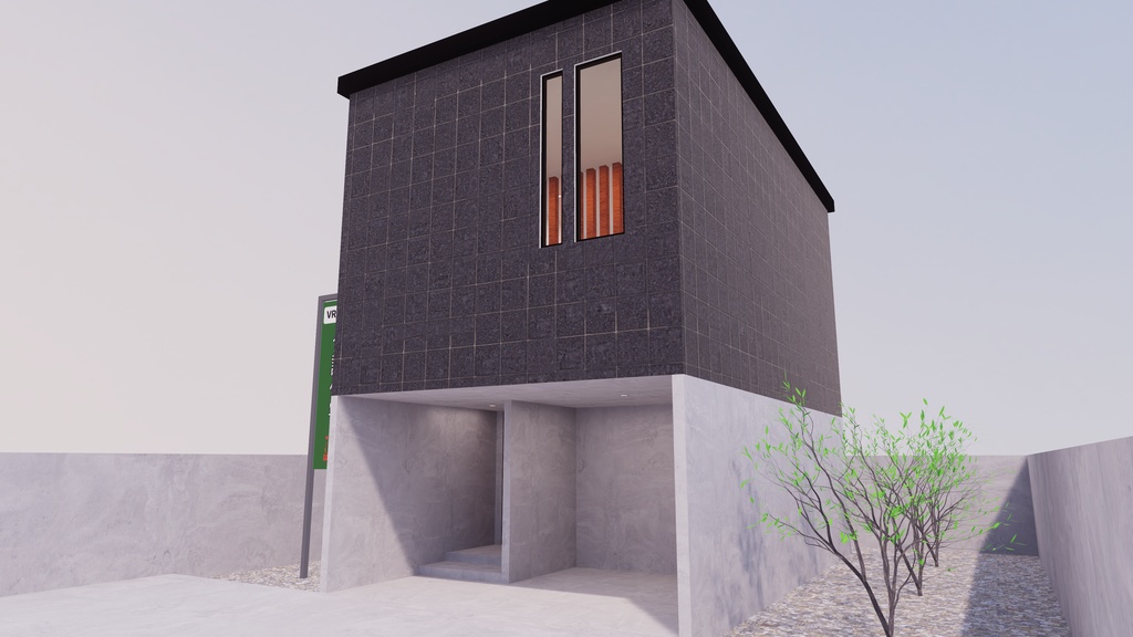 【3/20~3/22まで半額セール中!】【VRChat想定】Just 分譲住宅1【ワールドアセット】