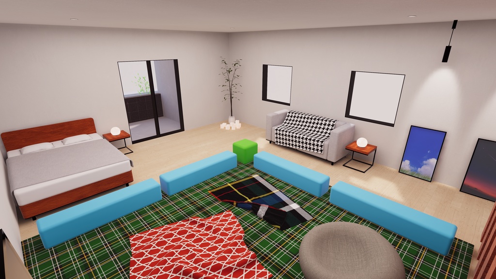 【3/27販売開始】【3/27~3/29まで半額セール!】【VRChat想定】Just 分譲住宅2【ワールドアセット】