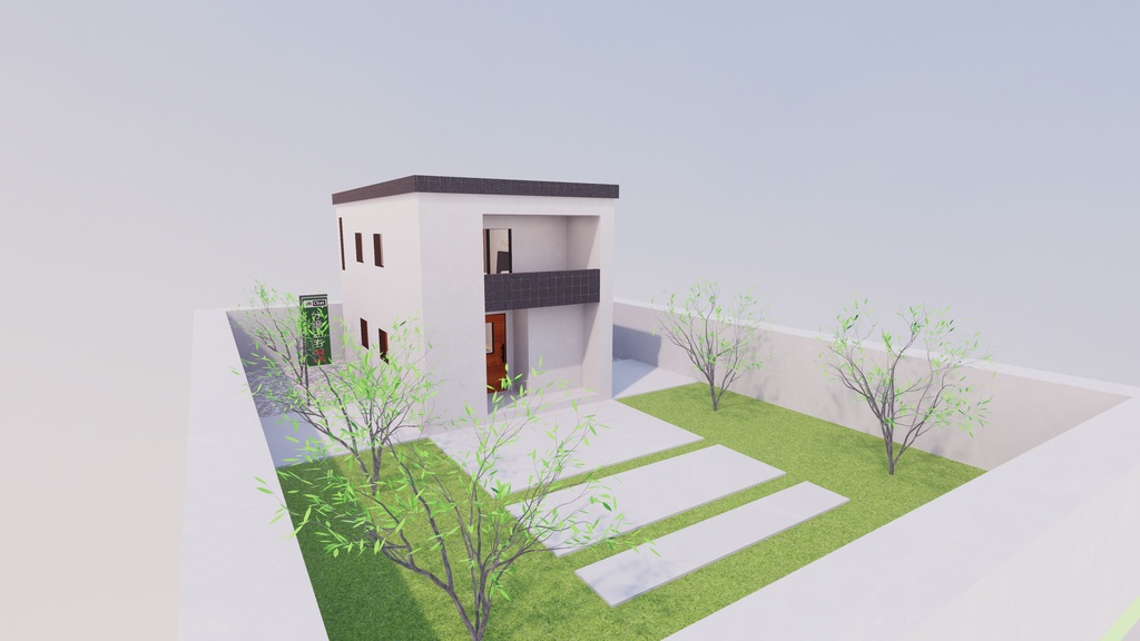 【3/27販売開始】【3/27~3/29まで半額セール!】【VRChat想定】Just 分譲住宅2【ワールドアセット】