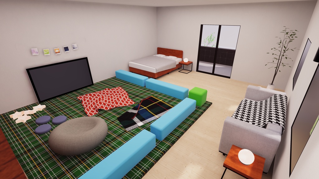 【3/27販売開始】【3/27~3/29まで半額セール!】【VRChat想定】Just 分譲住宅2【ワールドアセット】
