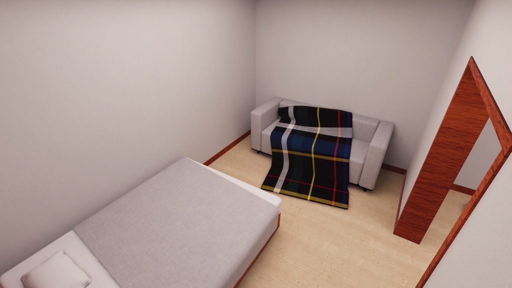 【VRChat想定】自爆ボタンと過ごす生活 (Apartment2 : Re.ReBuild)【ワールドアセット】