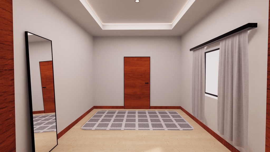 【VRChat想定】自爆ボタンと過ごす生活 (Apartment2 : Re.ReBuild)【ワールドアセット】