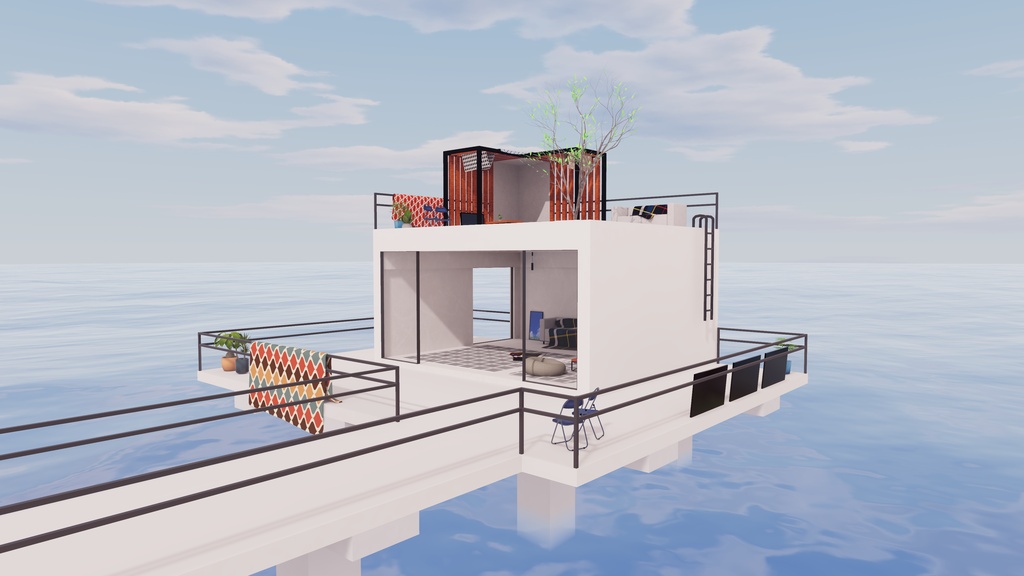 【5/16販売開始】【VRChat想定】ClearHorizon【ワールドアセット】