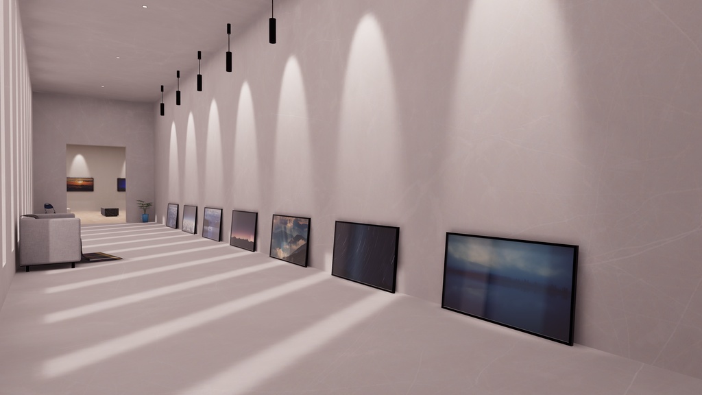 【5/17までセール!】【VRChat想定】Photogallery28+Exhibition6【ワールドアセット】
