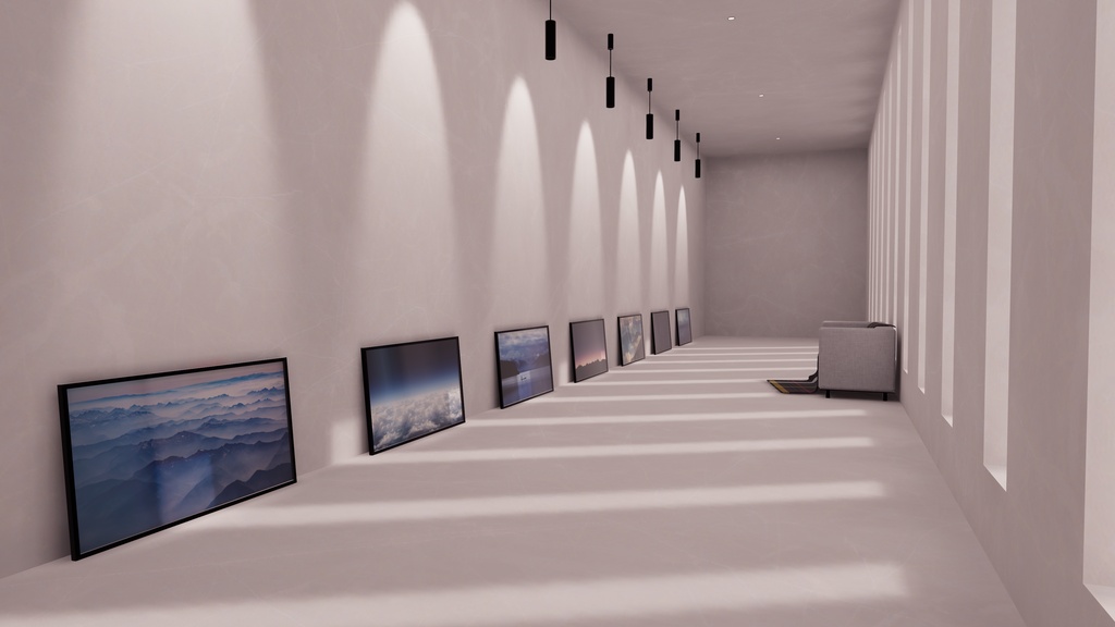 【5/17までセール!】【VRChat想定】Photogallery28+Exhibition6【ワールドアセット】