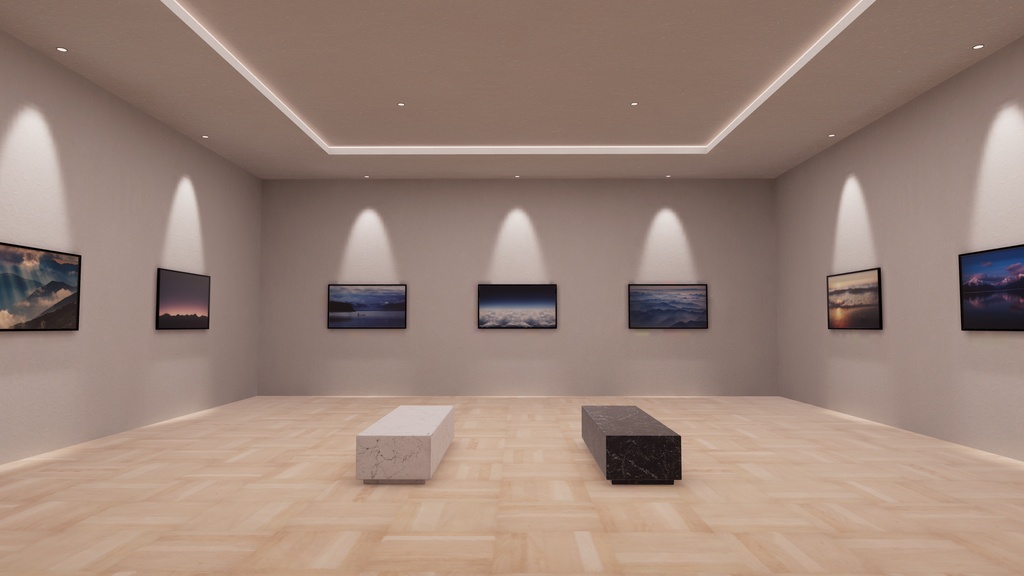【5/17までセール!】【VRChat想定】Photogallery28+Exhibition6【ワールドアセット】