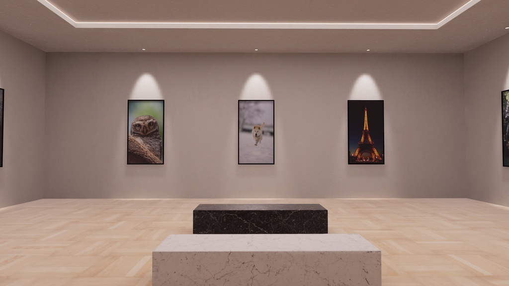 【5/17までセール!】【VRChat想定】Photogallery28+Exhibition6【ワールドアセット】