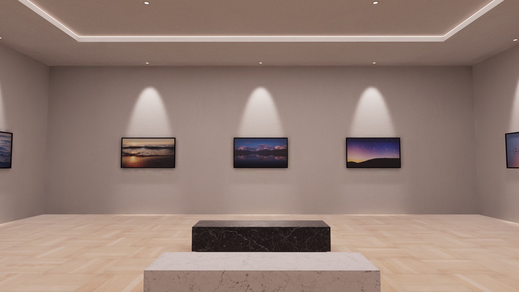 【5/17までセール!】【VRChat想定】Photogallery28+Exhibition6【ワールドアセット】