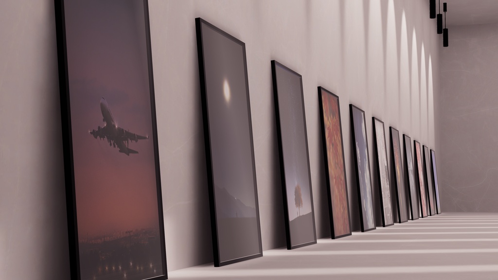 【5/17までセール!】【VRChat想定】Photogallery28+Exhibition6【ワールドアセット】