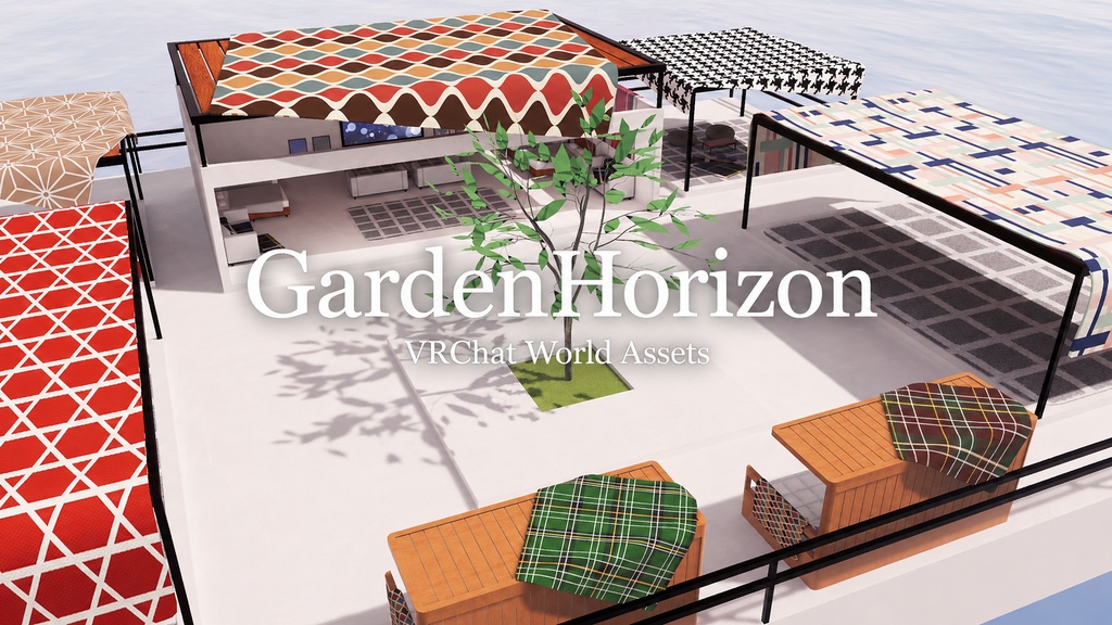 【6/14までセール中！】【VRChat想定】GardenHorizon【ワールドアセット】