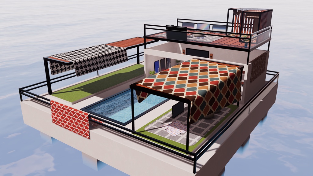 【6/14までセール中!】【VRChat想定】Natsuyoi2.ReBuild【ワールドアセット】
