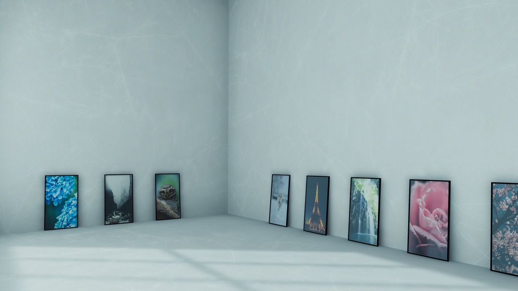 【6/21までセール中!】【VRChat想定】Photogallery29【ワールドアセット】