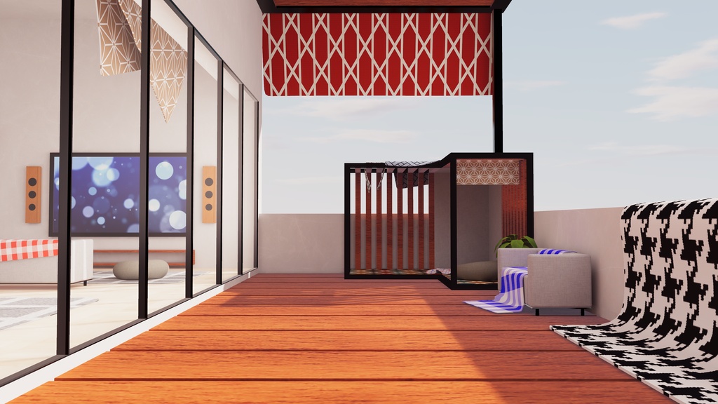 【6/21までセール中!】【VRChat想定】ひだまりのいばしょ【ワールドアセット】