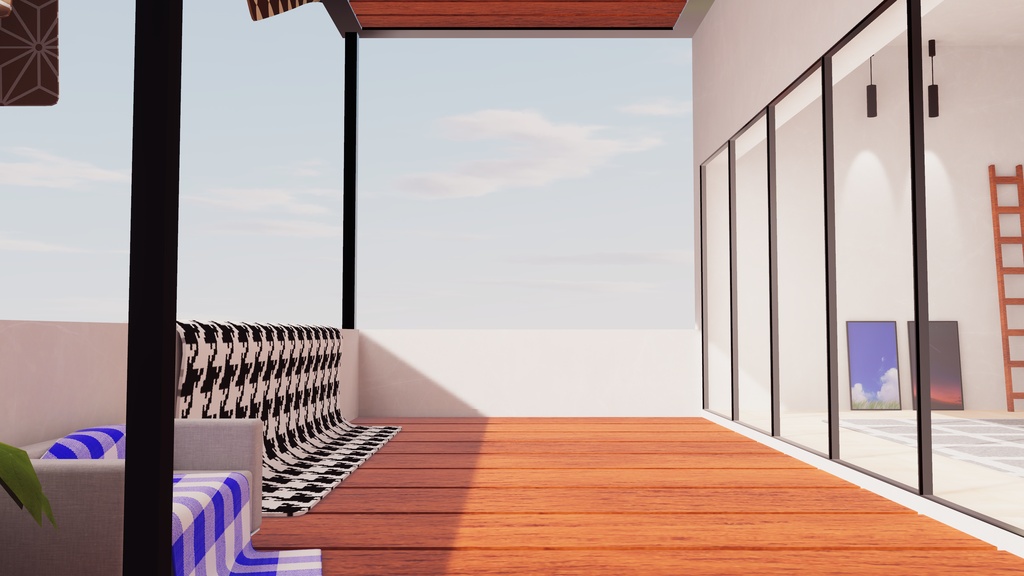 【6/21までセール中!】【VRChat想定】ひだまりのいばしょ【ワールドアセット】