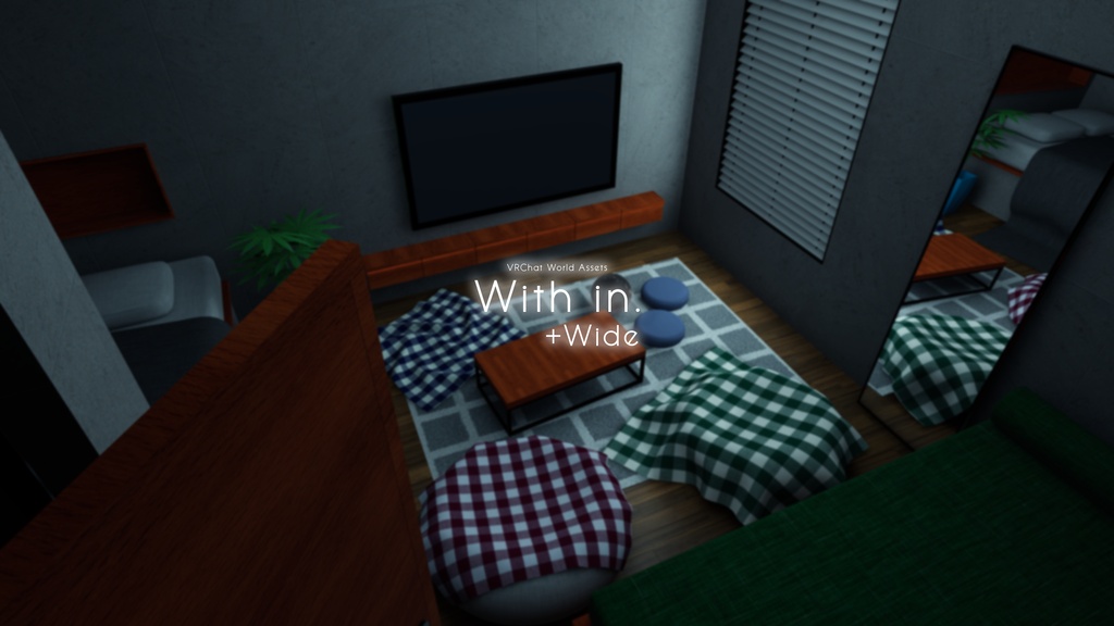 【7/5までセール中！】【VRChat想定】With in. + Wide【ワールドアセット】