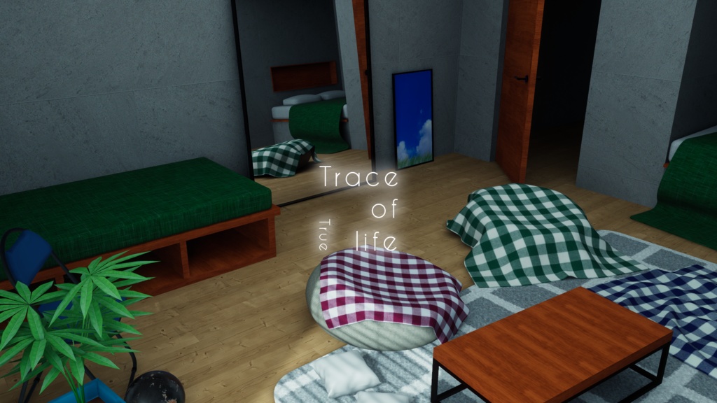 【7/12までセール中!】【VRChat想定】Trace of life (True+Bad)【ワールドアセット】