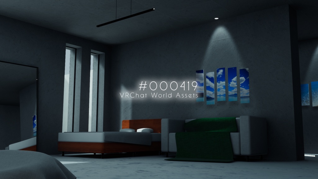 【7/20までセール中!】【VRChat想定】#000419【ワールドアセット】