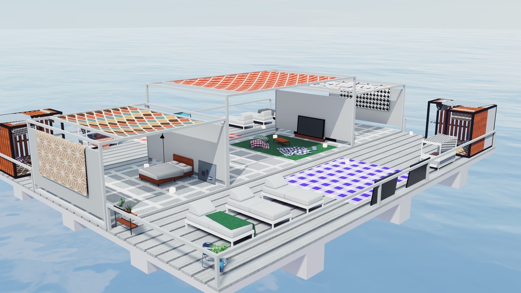 【エアコン故障記念セール】【VRChat想定】SummerBlue (アイランド2.ReBuild)【ワールドアセット】
