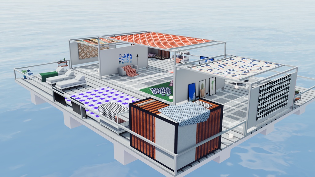 【エアコン故障記念セール】【VRChat想定】SummerBlue (アイランド2.ReBuild)【ワールドアセット】
